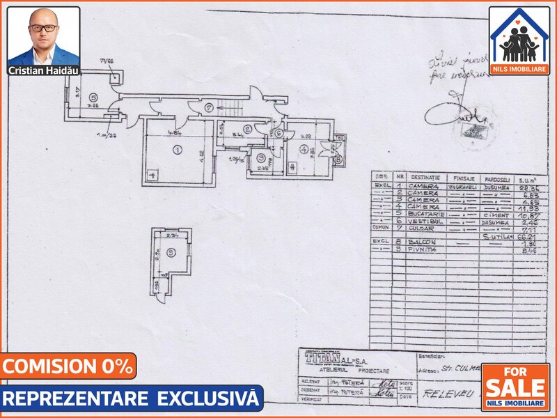 Universitate Apartament 3 camere in vila  Ultracentral - Comision 0